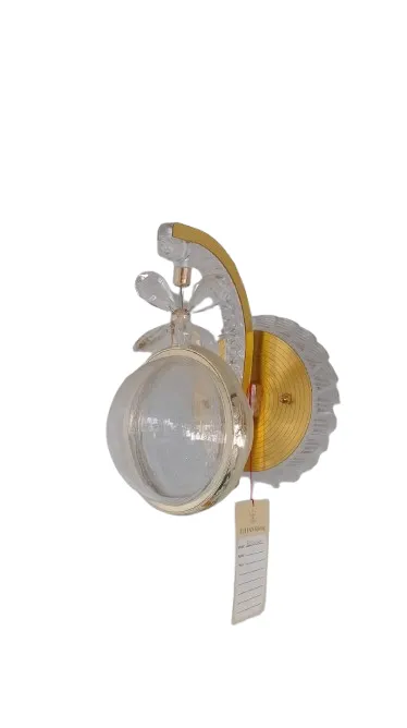 Gold & Acrylic Wall Sconce