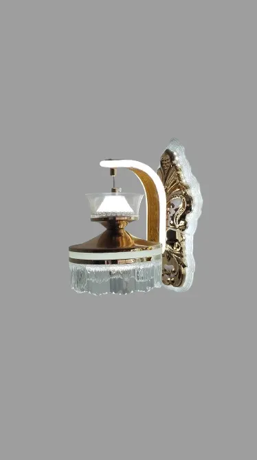 Crystal and Gold Wall Sconce