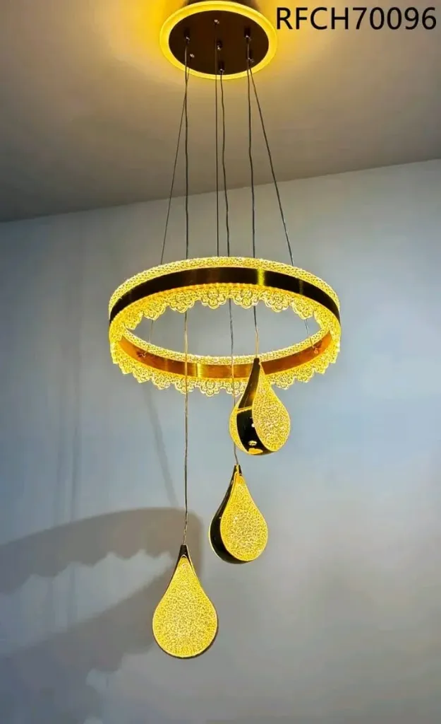 Modern  Circular Chandelier with Dangling Elements