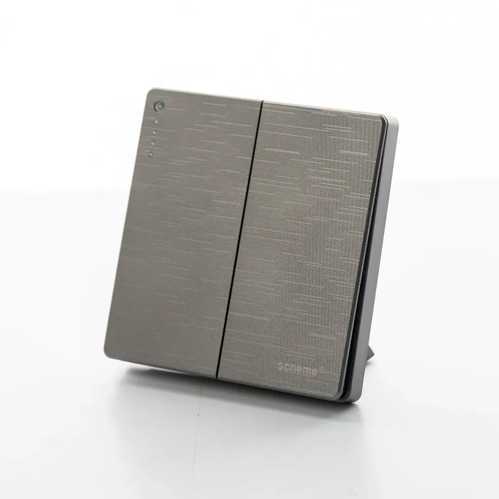 2 Gang-2 way Grey Switch