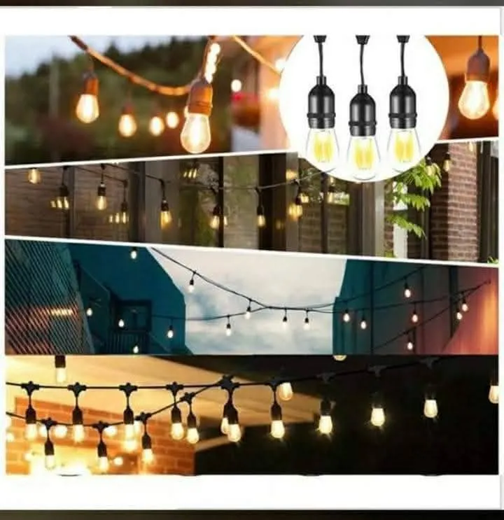 Solar-powered Outdoor String Lights