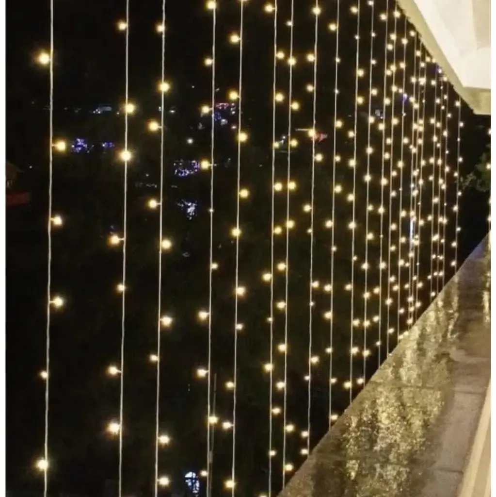 3*3m ( 300L) LED Curtain Light Black Color