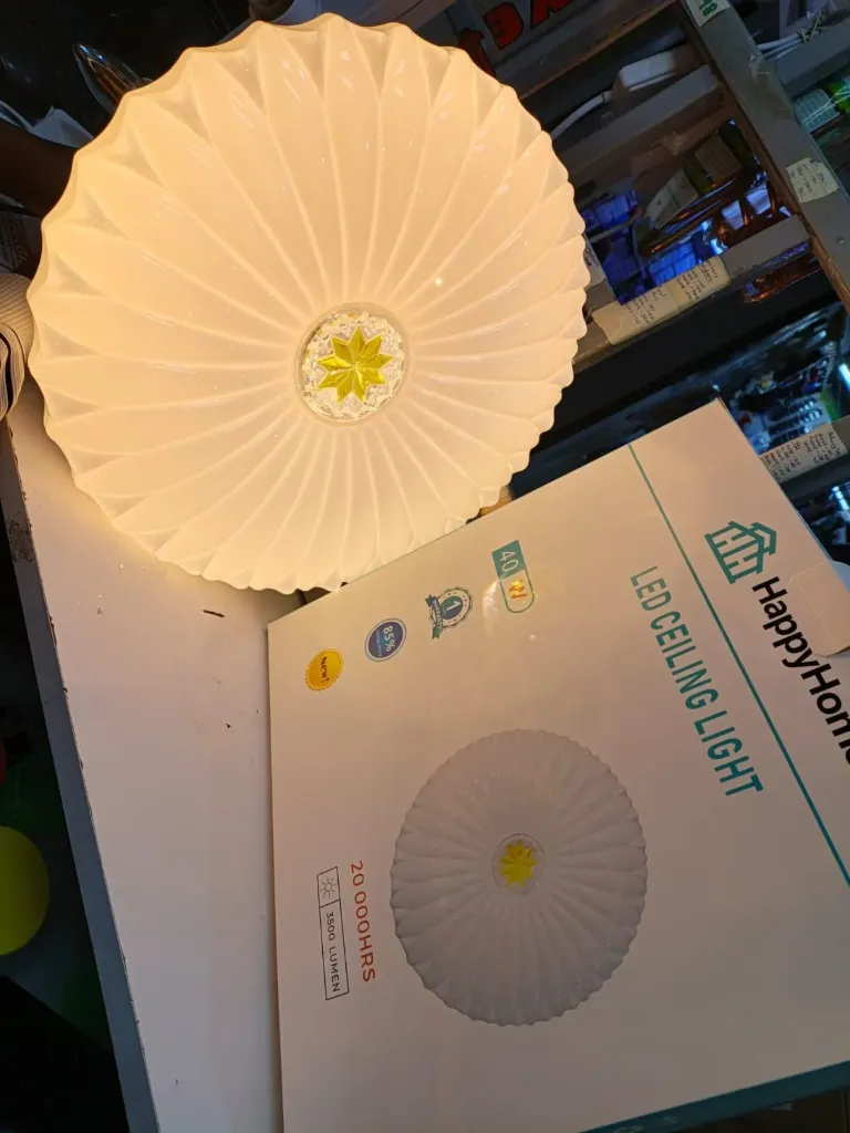 LED Ceiling Light with Umbrella-shaped shade