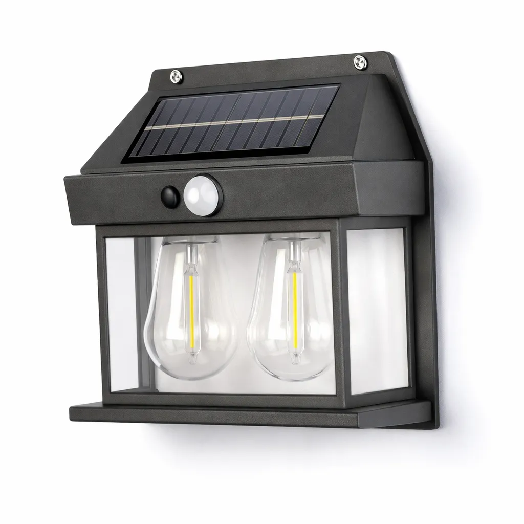 Solar Lamp 2-bulb Wall Lamp