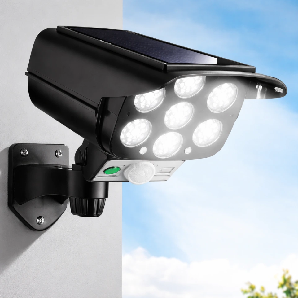 2-in-1 Solar Powered Outdoor Security Light