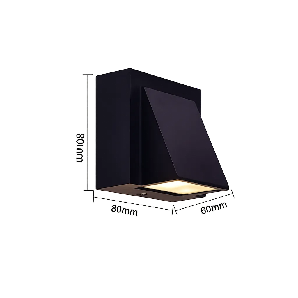 Black LED Wall Light