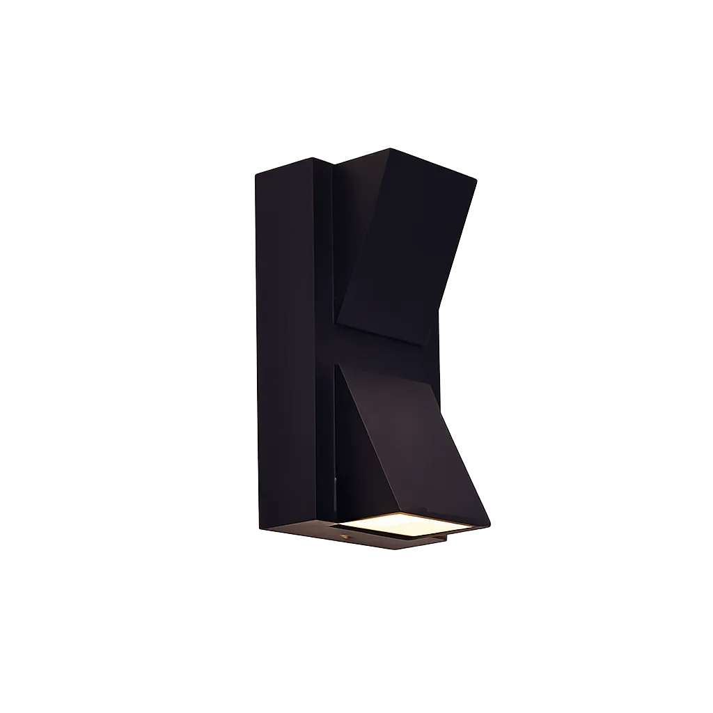Black LED Up & Down Wall Light