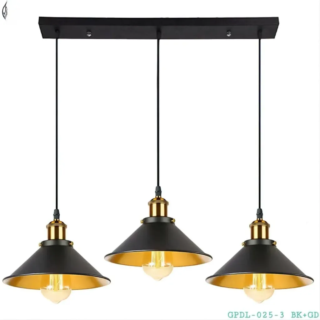 Industrial 3-light pendant Lamp
