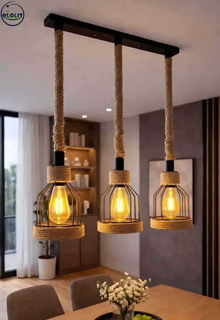 Rope Pendant Light