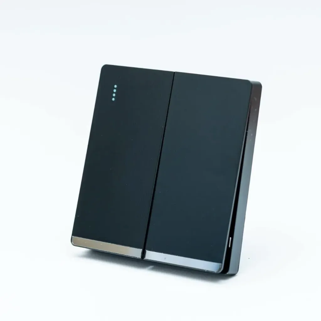 Modern Black 2-gang Switch